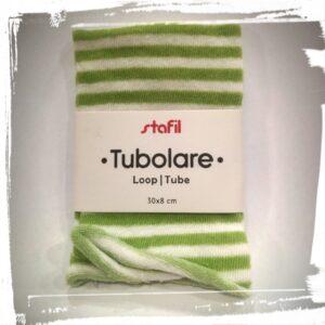 Tubolare 30cm righe 747051-06 verde chiaro/bianco