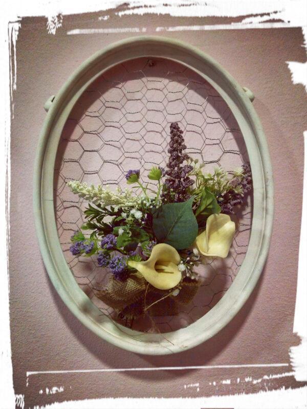 Quadretto shabby con lavanda