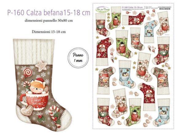 Pannello calza befana 15-18 cm