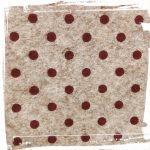 Pannolenci stampato 30x40 pois 250171-34 beige melange rosso