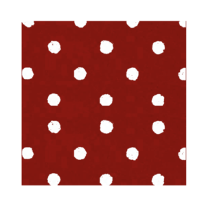 Pannolenci 45x50 stampato pois S037 rosso antico