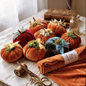 Kit per Zucche Decorative in Velluto &ndash; Fai da Te
