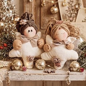 Kit Stella Stellina – Kit creativo per realizzare 2 angioletti natalizi Fai Da Te